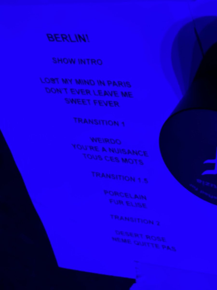 faouziasource's tweet photo. ‼️| Setlist for Faouzia’s show in Berlin today! https://t.co/09iFoGlJ7q