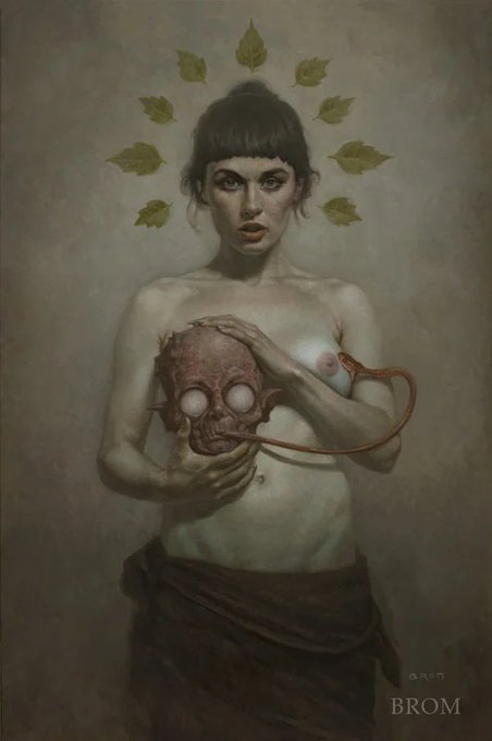 Olive Glass 🦢 - Me as Poison Ivy, by Brom 🖤 https://t.co/xNAbX0JsPB