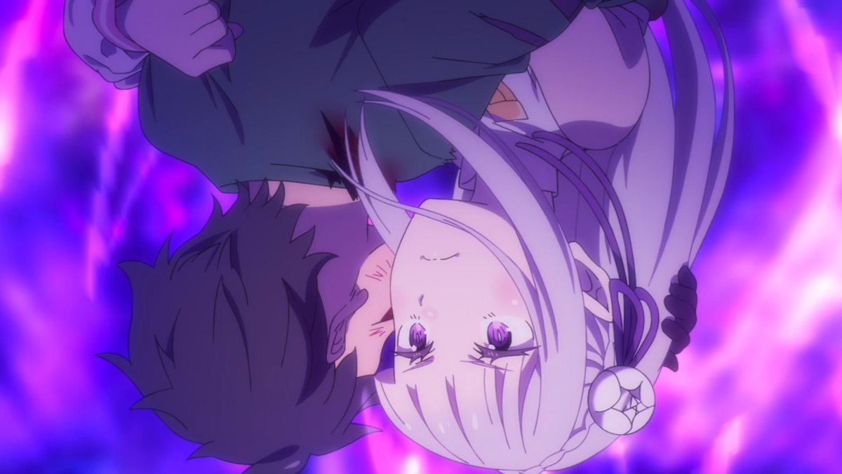 SamPuca_'s tweet photo. Emilia, who's whole life is crumbling, still has the determination to pull this Subaru out of all the darkness. Don't forget in her mind, there is no "next" time, this is very likely their end here. 

In the end, she does start breaking down, but man she deserves the world. EMT💜 https://t.co/JWbkHNNWcY