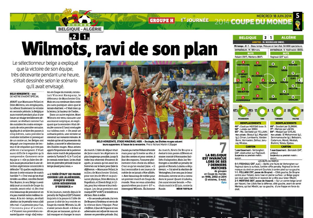 emoysan9_'s tweet photo. ๐ #WorldCup2014 โข ๐ง๐ท
โฝ๏ธ #BELALG : 2-1
โ๏ธ 18h00
๐ Belo Horizonte
๐ง๐ช ๐๐. ๐ฉ๐ฟ https://t.co/NrEUwCEKiY
