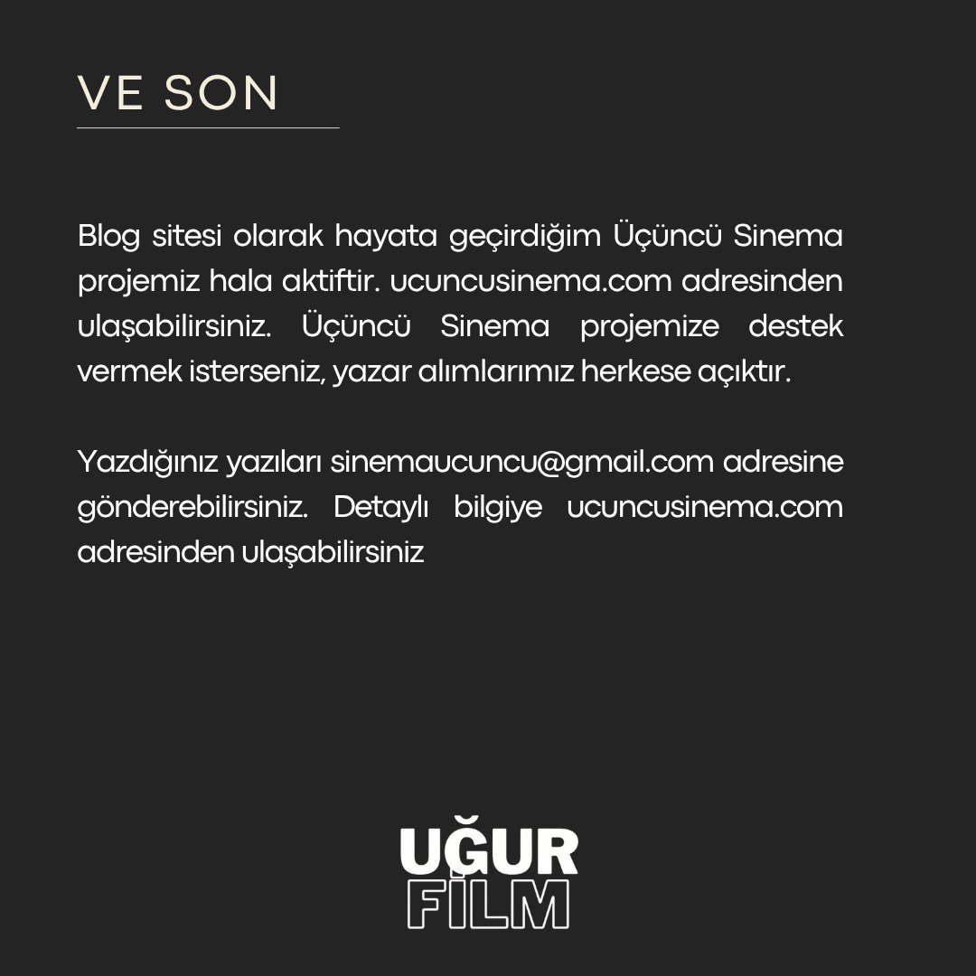 ugurfilm's tweet photo. Sinemayla kalın, hoşça kalın. 💙 https://t.co/8U99U0utif