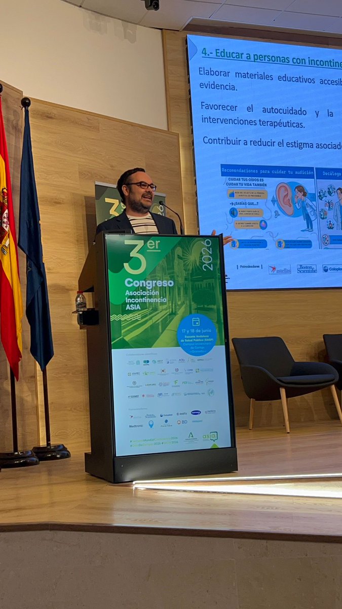 asanec's tweet photo. 📌Hoy nuestro vocal de Participación Comunitaria ha participado en el III Congreso de Incontinencia Fecal de  @InconAsia y el III Congreso de Pacientes con Incontinencia celebrados hoy en la @EASPsalud  hablando del papel de la #EFYC  ante la incontinencia.
#dejadeescapar2026 https://t.co/pcFPCSWsib