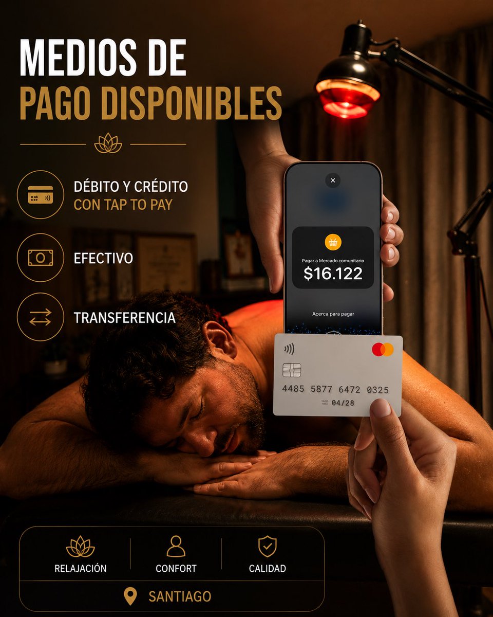 masajesdehorus's tweet photo. Agenda abierta para masajes en Santiago 🌿

Repostea esta publicación y participarás por 1 masaje gratis

📅 Sorteo: 24 de junio de 2026
🎥 Publicaré video con la lista de quienes repostearon.

Y quienes no ganen igual tendrán descuento 💪

#MasajesSantiago #Bienestar #Relajación https://t.co/cNB9zaVhfm