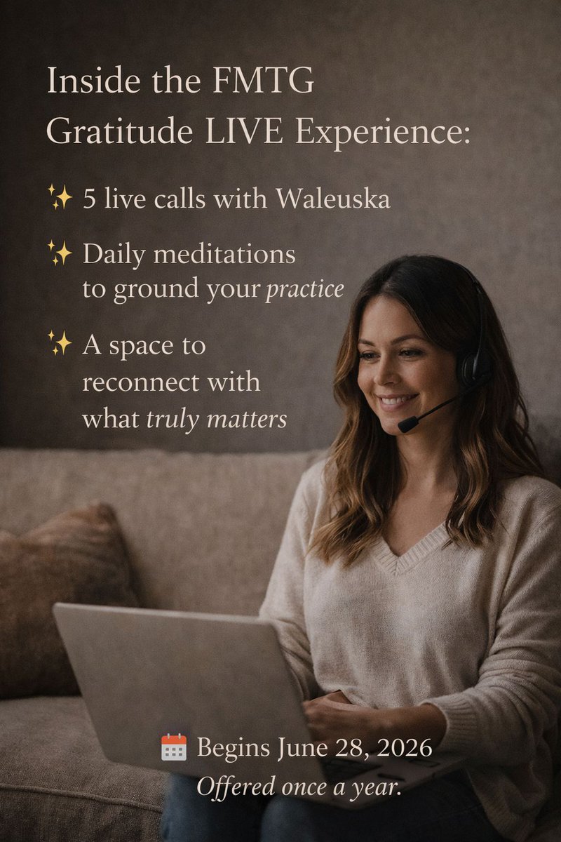 WaleuskaLazo's tweet photo. What if the life you are seeking… is already here? You'll be guided through a powerful process of returning to presence, awareness, and truth. https://t.co/IOWfCJNPAQ
#GratitudePractice #GratitudeJourney #PersonalTransformation #MindsetShift #SpiritualGrowth https://t.co/kMTdsAGqar
