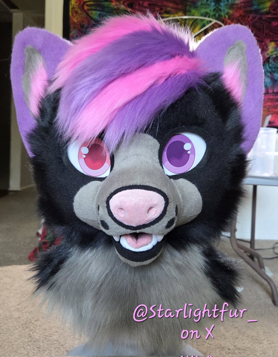 Starlightfur_'s tweet photo. 🩷💜HE TURNED OUT SO CUTE 💜🩷
#furry #fursuit https://t.co/GjWjagjkof
