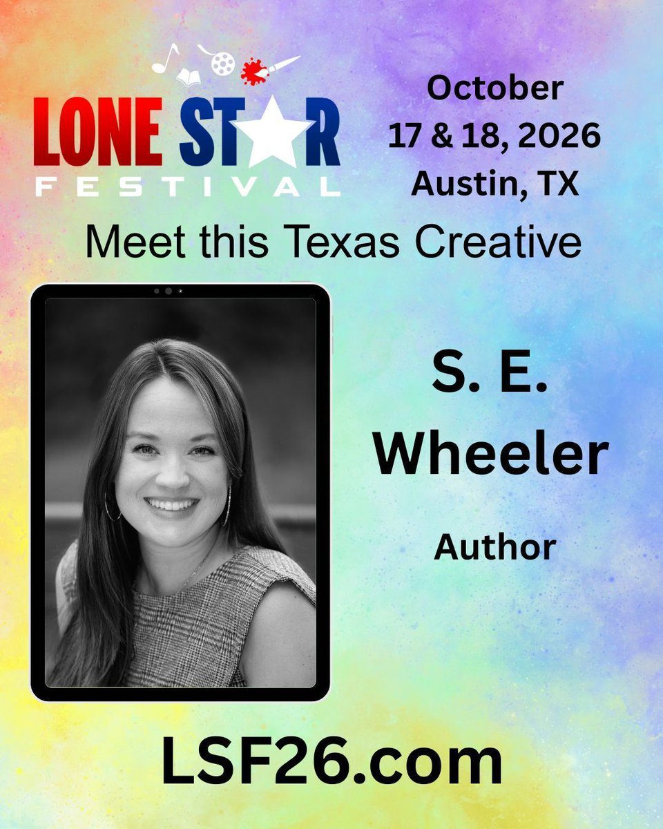 LoneStarBF's tweet photo. Meet Author S E Wheeler at the 2026 5th Lone Star Festival on October 17 &amp; 18, 2026, in Austin, TX. Learn more at https://t.co/NmSFuOKe30 https://t.co/eLHM9wNMrs