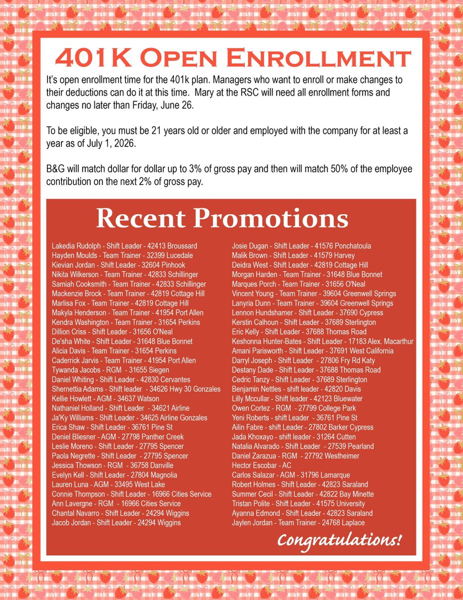 BG_Foods's tweet photo. June's Newsletter Part 1 https://t.co/LSmOxC2qUJ