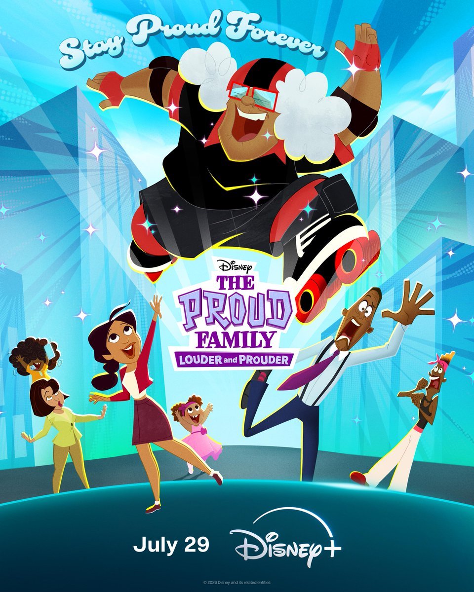 ToonHive's tweet photo. New poster for ‘The Proud Family: Louder and Prouder’ Season 4.

Premieres July 29th on Disney+. https://t.co/K21PAcmQpN