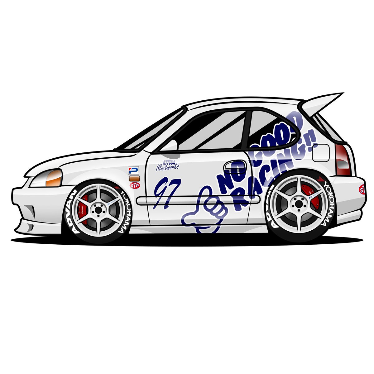 a773sa's tweet photo. Trying to learn something new, it was fun!

Might doing tooned version more in the future along side the usual side profile :l

#イラスト #車のイラスト https://t.co/uqVxm9AxX3