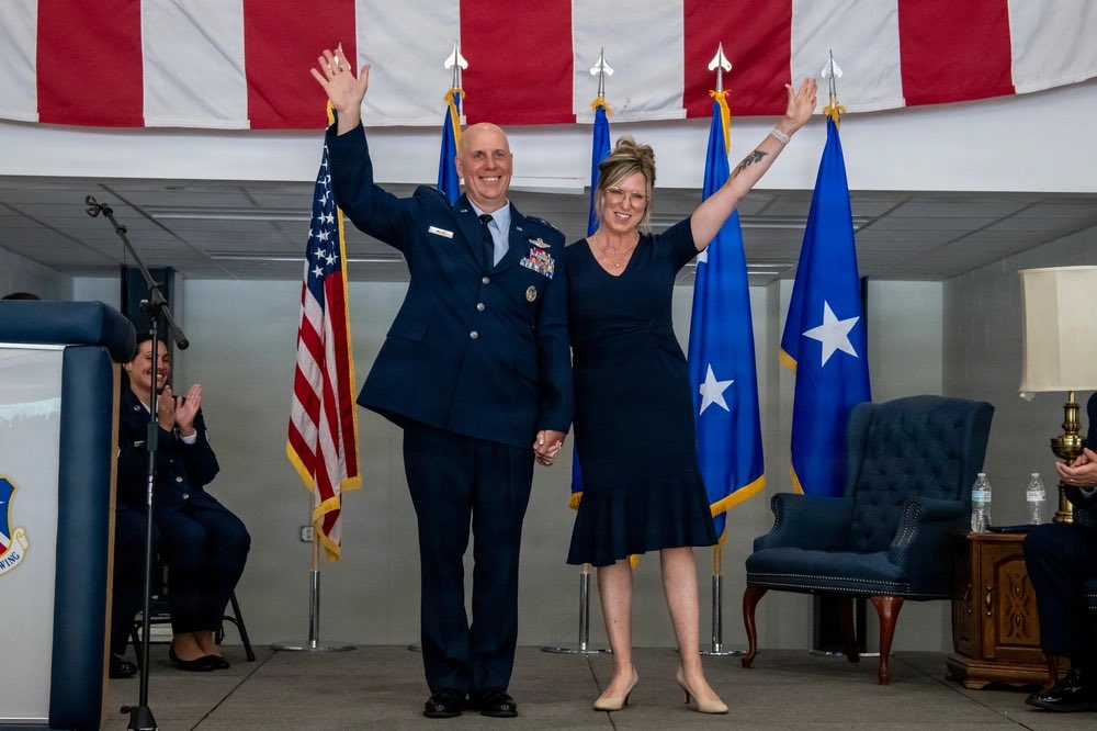 OHNationalGuard's tweet photo. Congratulations to Maj. Gen. Gary A. McCue on his retirement and Brig. Gen. Darren E. Hamilton, Ohio Air National Guard chief of staff, on his promotion.

Thank you for your leadership, service and commitment to the Ohio National Guard.

📸: Tech Sgt. Alexis Wade https://t.co/YA6FqMrRwY