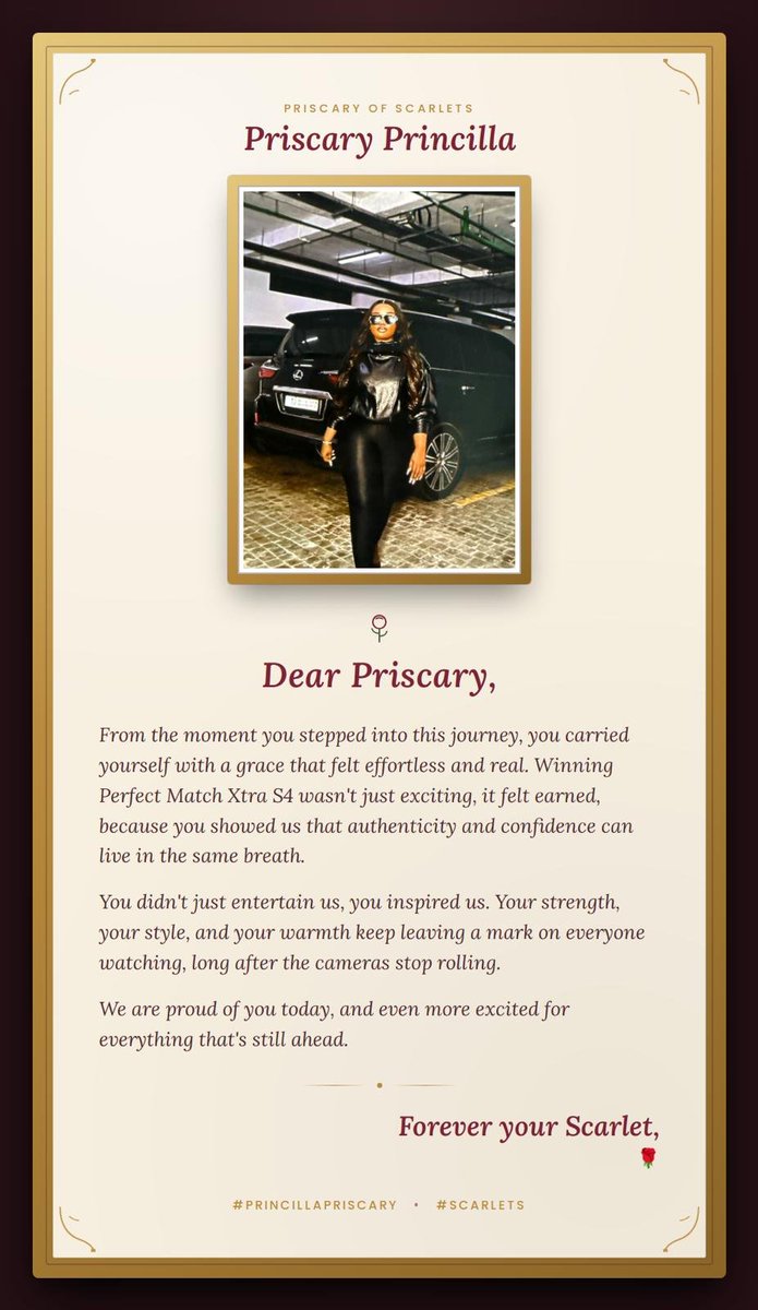 Princesserebacc's tweet photo. LETTER TO PRISCARY
FOREVER WITH PRISCARY
SCARLETS X PRISCARY

#PrincillaPriscary
#Scarlets https://t.co/poI7xTEw9o