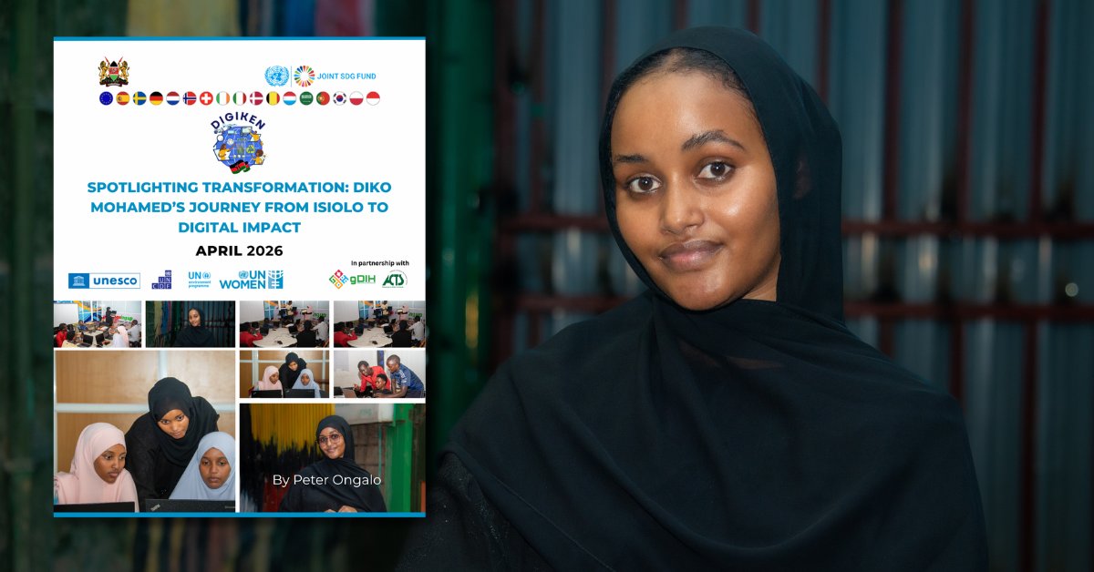 gdihkenya's tweet photo. Meet Diko, a #DigiKen Trainer of Trainers who empowers youth with digital skills &amp; creates lasting change in underserved communities. Read more: https://t.co/sowh1h3Rc0 
@ACTSNET @UNEP_Africa @UN_Women @unwomenkenya @JointSDGFund @UNESCO  @UNISNairobi @UnKenya #DigitalSkills https://t.co/diId75s6mj