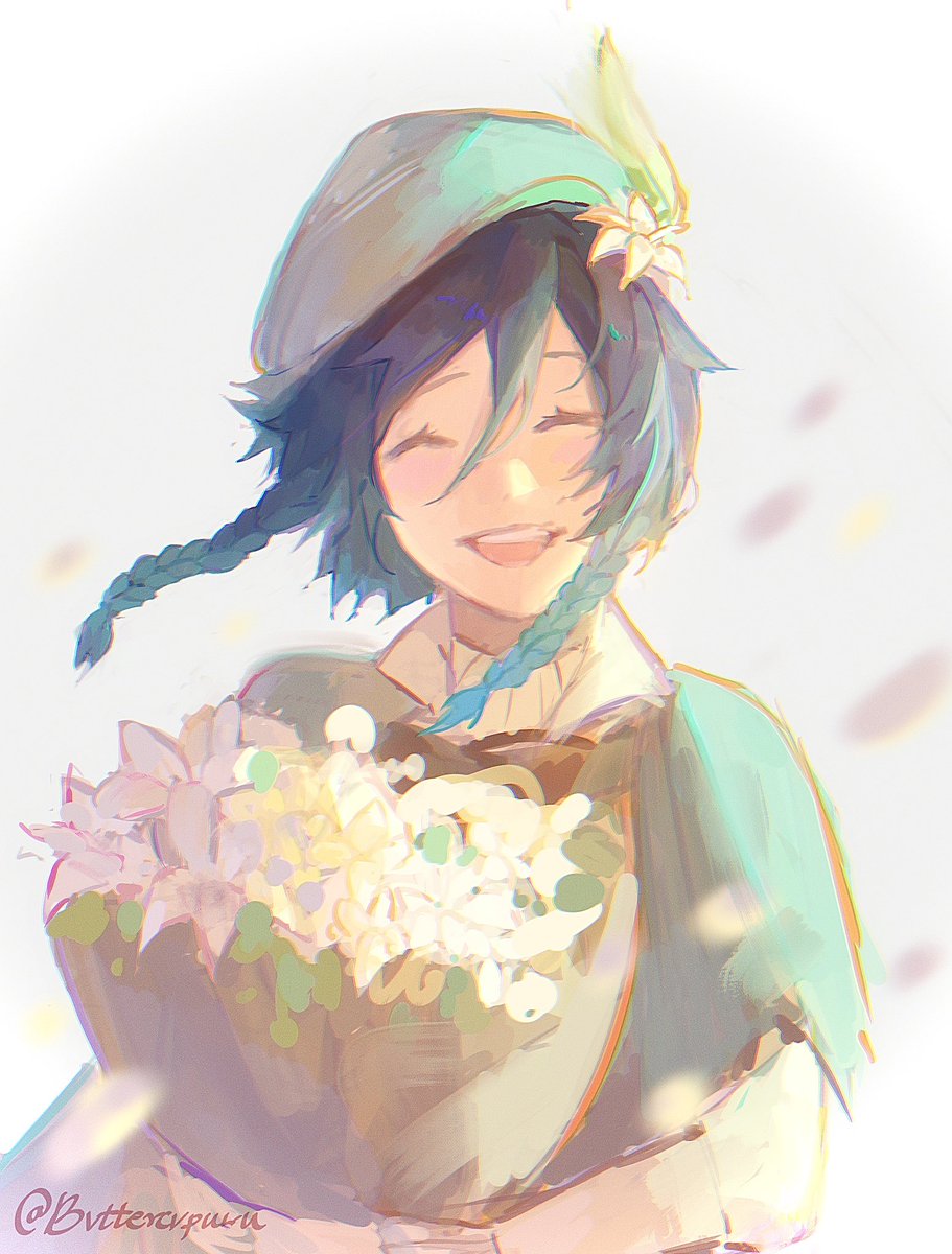 bvttercvpuwu's tweet photo. Late happy bday to the pookie boy 🧡

#venti #genshinimpact https://t.co/GrNERBQT2p