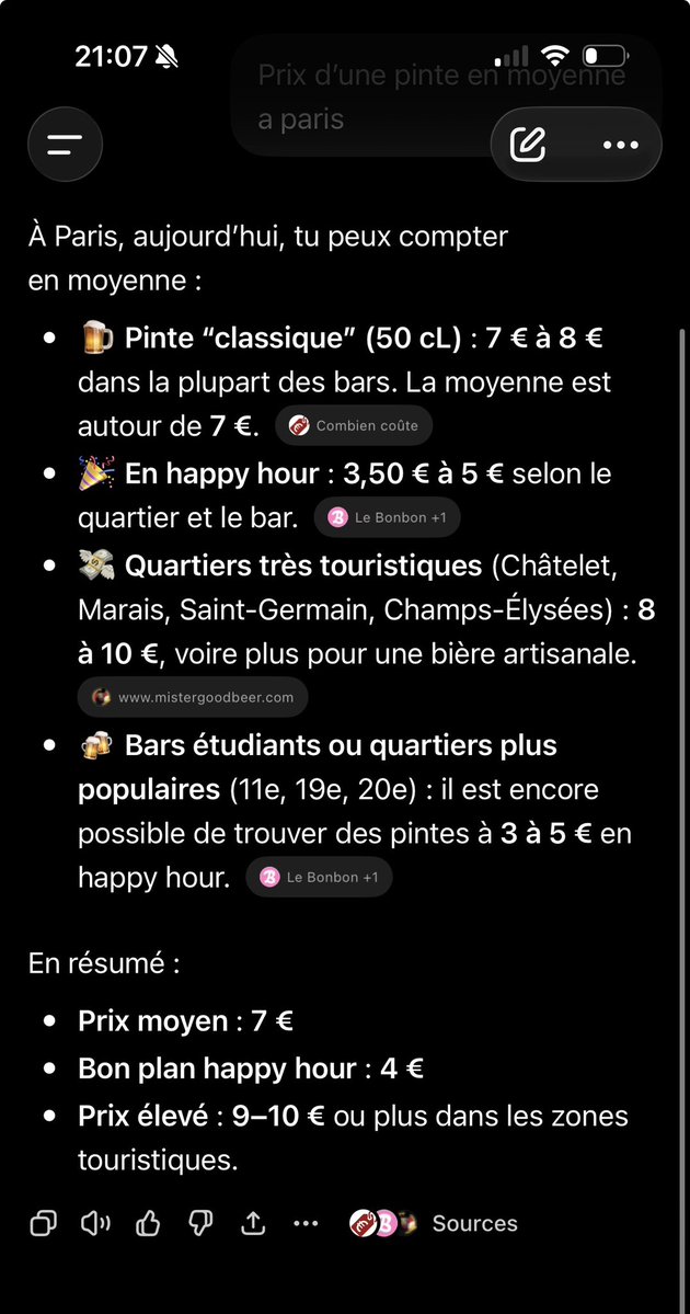 4Jeal's tweet photo. @Pierre_B_y @Gaerk__ @Superdj33017202 @kakkenibe59301 0 prix standard a Paris c’est 4-7€ la pinte dans beaucoup de bar bien evidemment certains abusent du touristes ou des provinciaux… 
Je vous conseil mistergoodbeer bien a vous https://t.co/GiZO3K1EWH