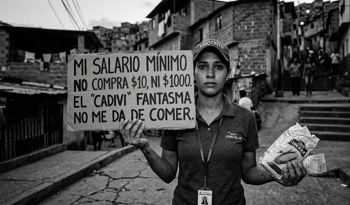 JblancoB's tweet photo. Qué fascinante la disonancia cognitiva de algunos en Venezuela: asustados por el fantasma de un nuevo "CADIVI" y el cupo de $1,000 mensuales...

​Pregunta seria: Con el salario mínimo actual, ¿quién se puede permitir comprar esa cantidad de divisas al mes?

​El problema no es el cupo, es que el sueldo no llega ni a la esquina.

Algunos deben dejar de sufrir por escenarios que no se parecen a la billetera del venezolano de a pie.