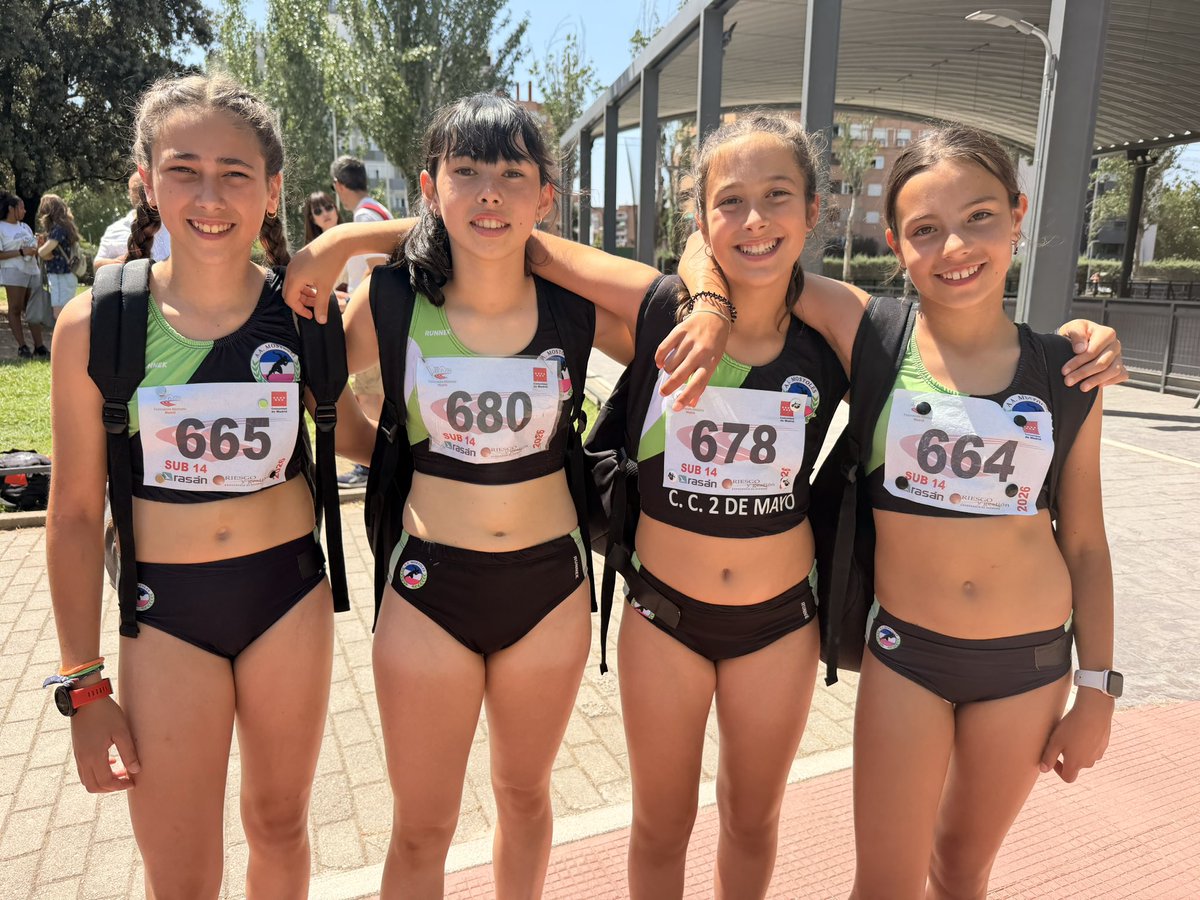 AAMostoles's tweet photo. 🏅 ¡Final de temporada espectacular en el Campeonato de Madrid Sub14!
5 medallas individuales para nuestros atletas. Enhorabuena por el esfuerzo y los resultados durante toda la temporada 👏
Ahora toca descansar ☀️ y a la vuelta, nuevo reto: el Campeonato de Madrid de Clubes 💪 https://t.co/QE9vPK5ZY1