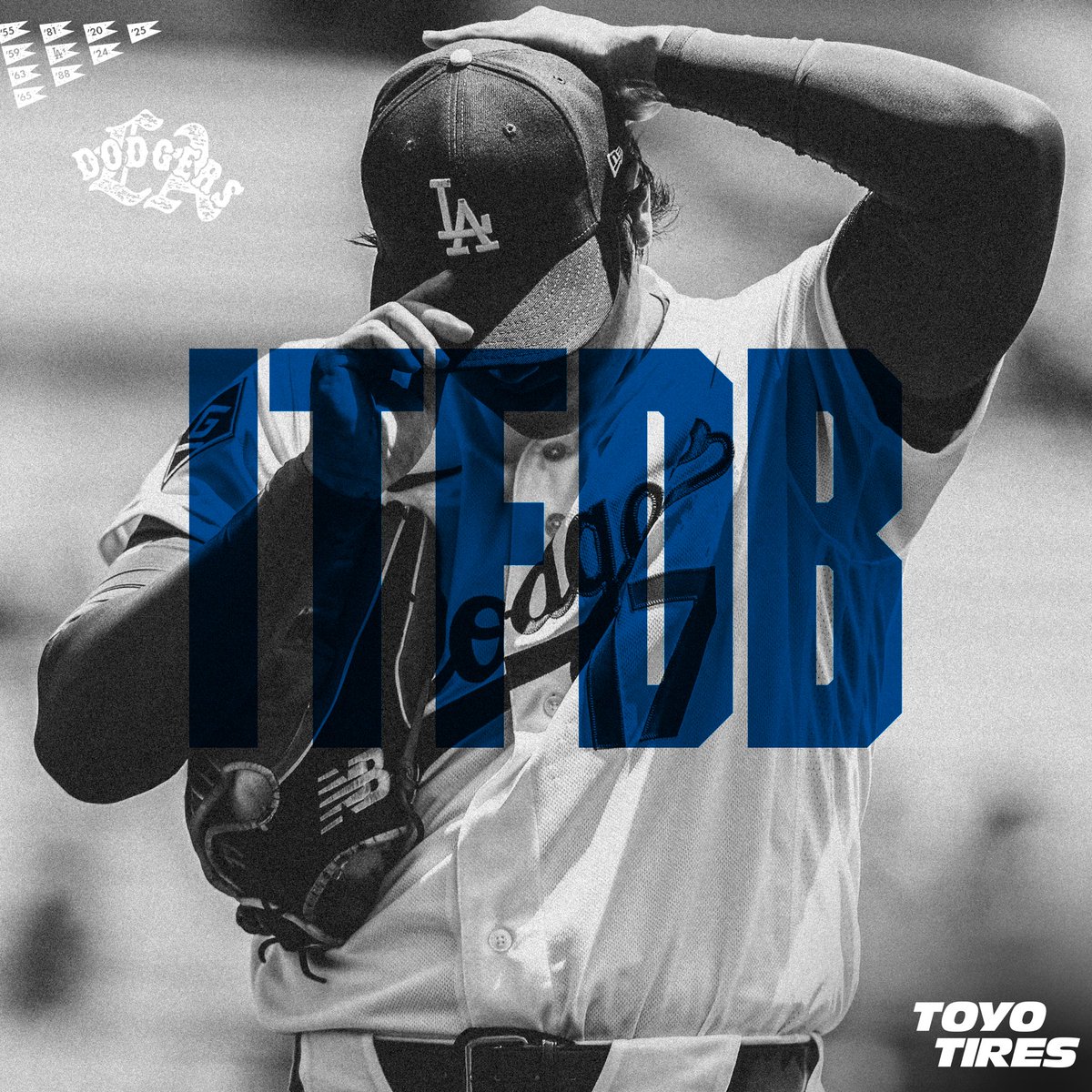 Dodgers's tweet photo. #ITFDB presented by Toyo Tires. https://t.co/dmpbvZ1Hkg