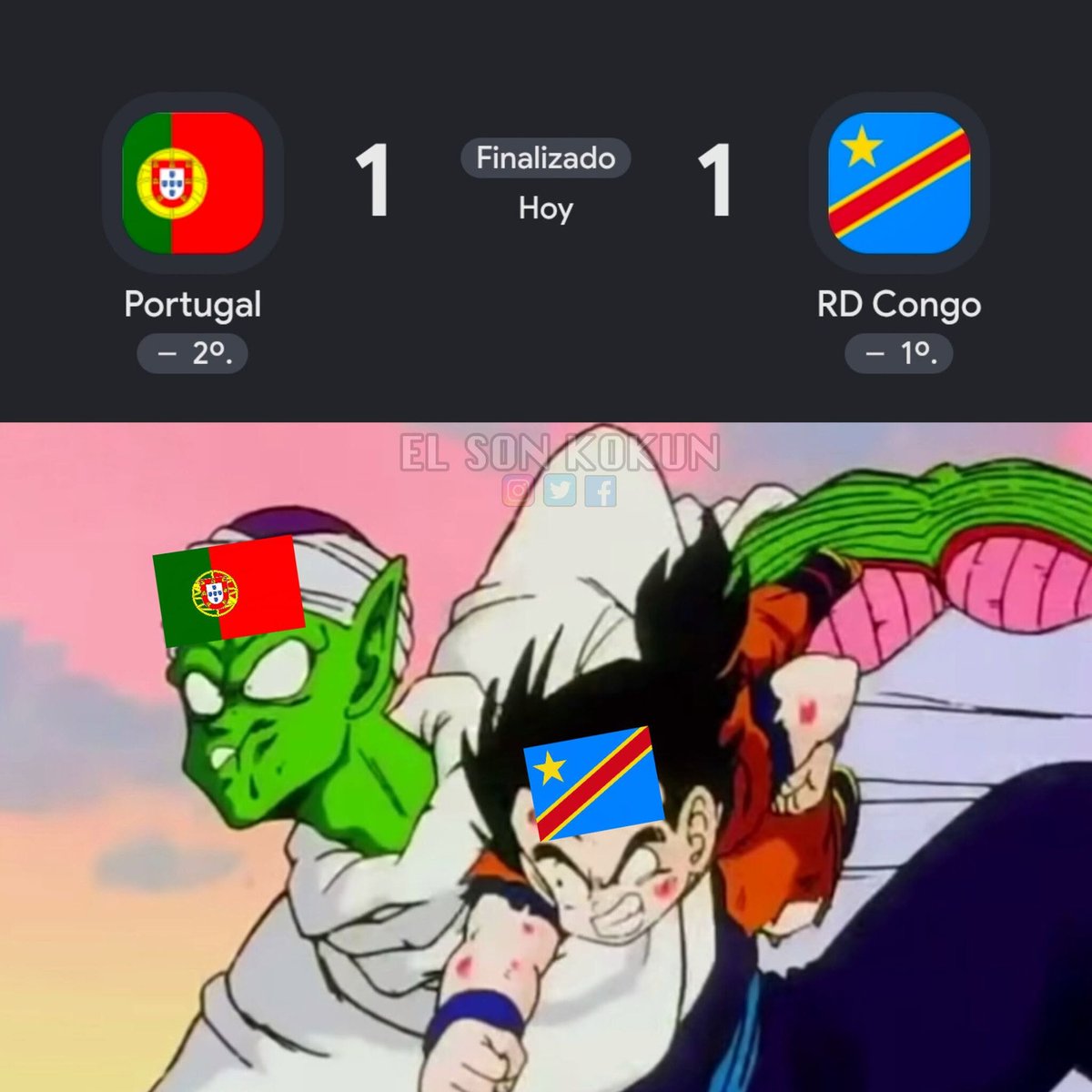 OtaCursed's tweet photo. Portugal no pudo ganarle a Congo https://t.co/AezJJe7mZl