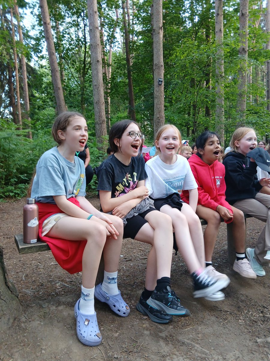 parkroyalcs's tweet photo. After a lovely tea we are straight onto our first evening activity - a campfire in the woods 🔥🌲 #pgl2026 #teamparkroyal #fireitup #onetwotree https://t.co/2AyV2nS6X5