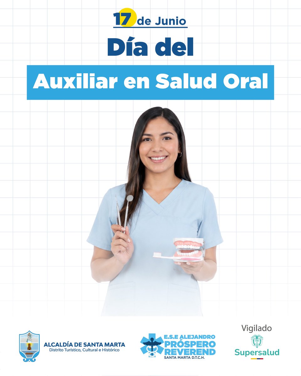 ESEALPROREV's tweet photo. 🦷🤍 En el Día del Auxiliar en Salud Oral, exaltamos la dedicación y el compromiso de quienes trabajan por la promoción, prevención y cuidado de la salud bucal de nuestra comunidad.

¡Gracias por su valiosa labor!
#NosUneLaSalud https://t.co/I9f5WVO75H