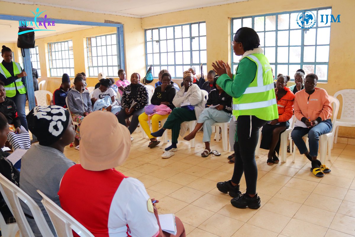 InuaKike's tweet photo. Day 2 of our Life Skills Refresher Training in Korogocho focused on Sexual &amp; Reproductive Health, creating safe spaces for girls to learn, ask questions, and build confidence in their rights and wellbeing. #SheRisesBeyondViolence #SRHR #GirlsEmpowerment #InuaKike #EndGBV @IJMDE https://t.co/uzXm4O6G98