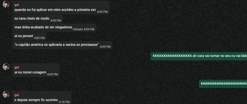 donan_1's tweet photo. perguntei pro amigo como que ele aplicava vacina nele mesmo e me deu uma ajuda e conselho foda. https://t.co/z91tTzjd1K