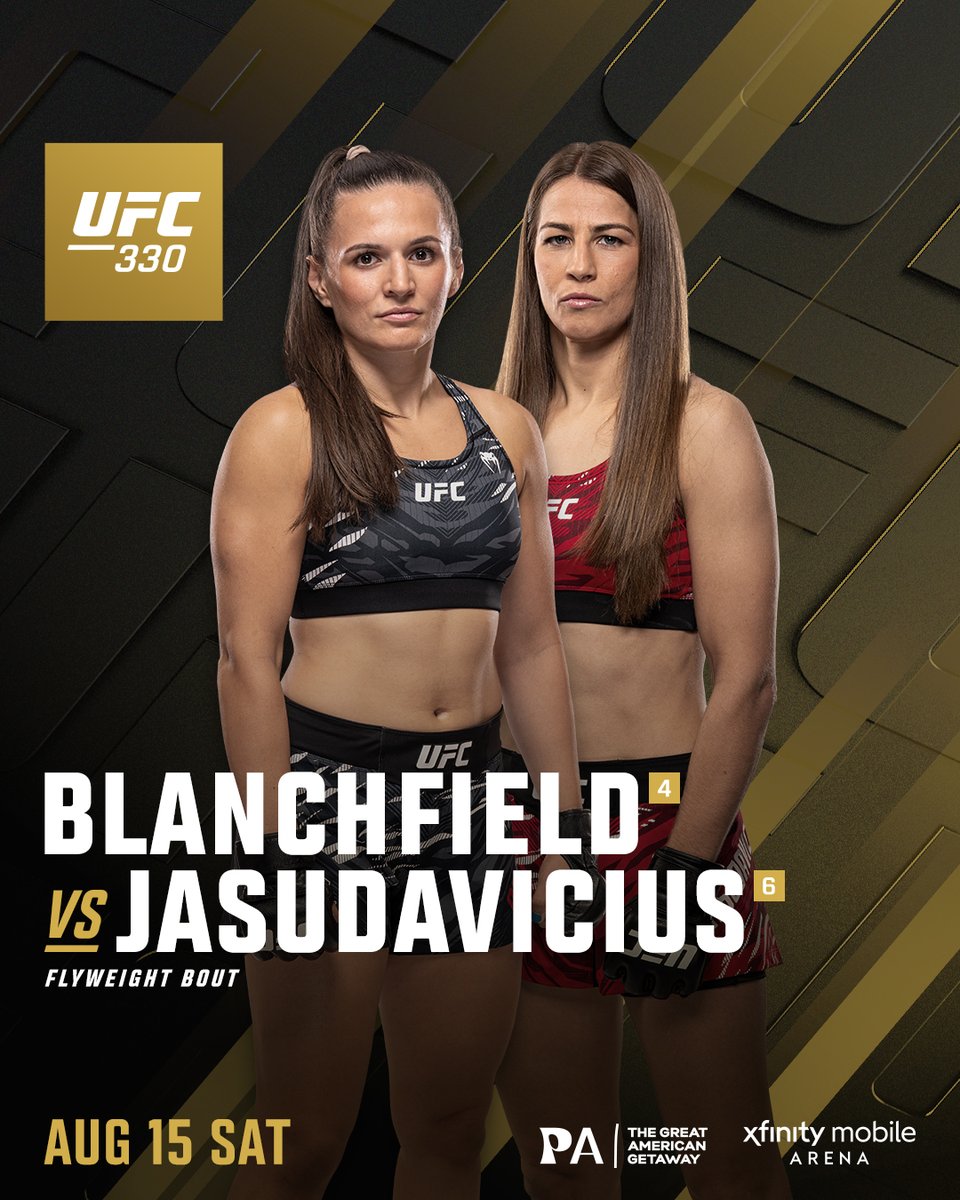 UFC_CA's tweet photo. Flyweight fireworks in Philadelphia 💥 #UFC330
🇺🇸 @Blanchfield_MMA vs @JasJasudavicius 🇨🇦 https://t.co/FiBIkP6Fep