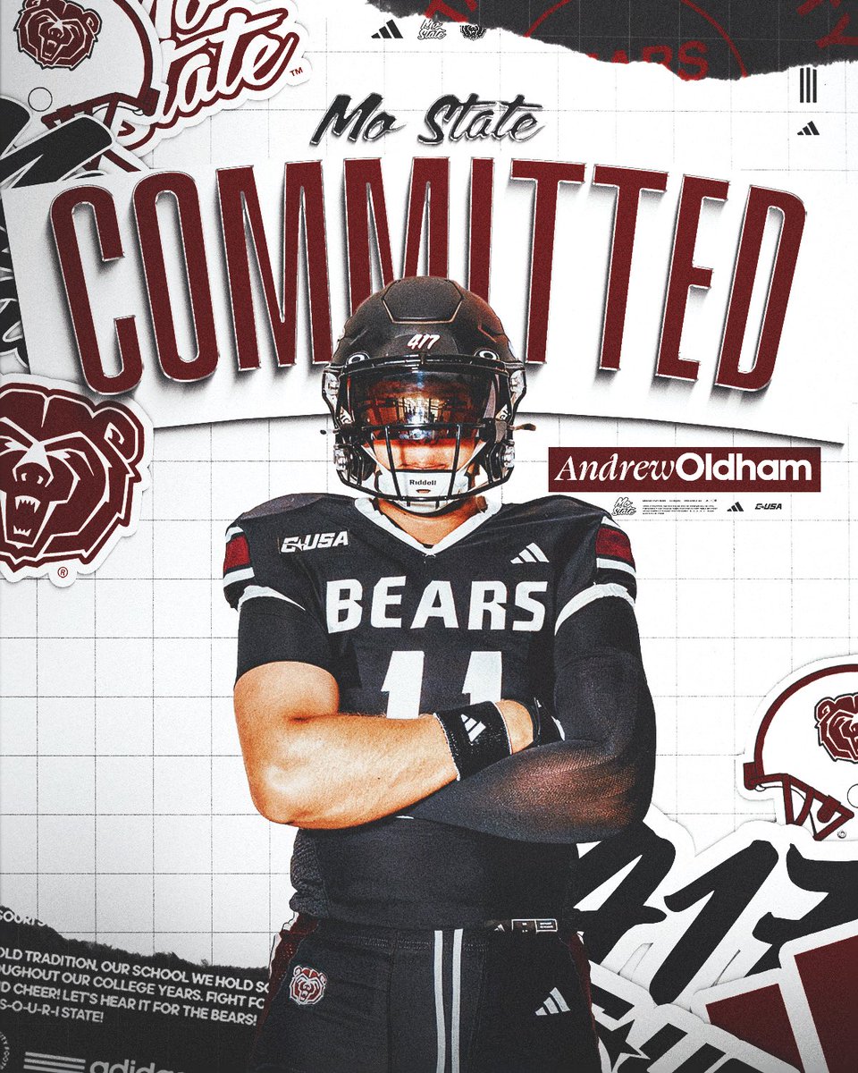 AndrewOldham27's tweet photo. Very excited to announce my commitment to Missouri State as a dual sport athlete playing baseball and football! @mhs_stewart @brettkulka @CoachHawk7 @CoachCaseyWoods @JPRockMO https://t.co/9lM4E2W2J0
