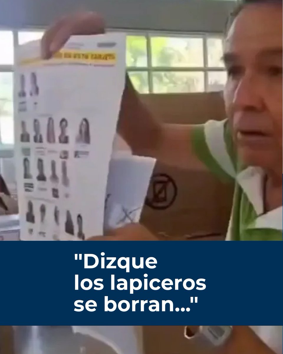 Registraduria's tweet photo. ¡Pilas! No creas todo lo que ves en redes sociales. Antes de compartir o creer una información, verifica los hechos.
Los lapiceros usados en la jornada electoral son convencionales y seguros. 
También puedes probarlos antes de votar o llevar el tuyo.
Verifica antes de compartir.