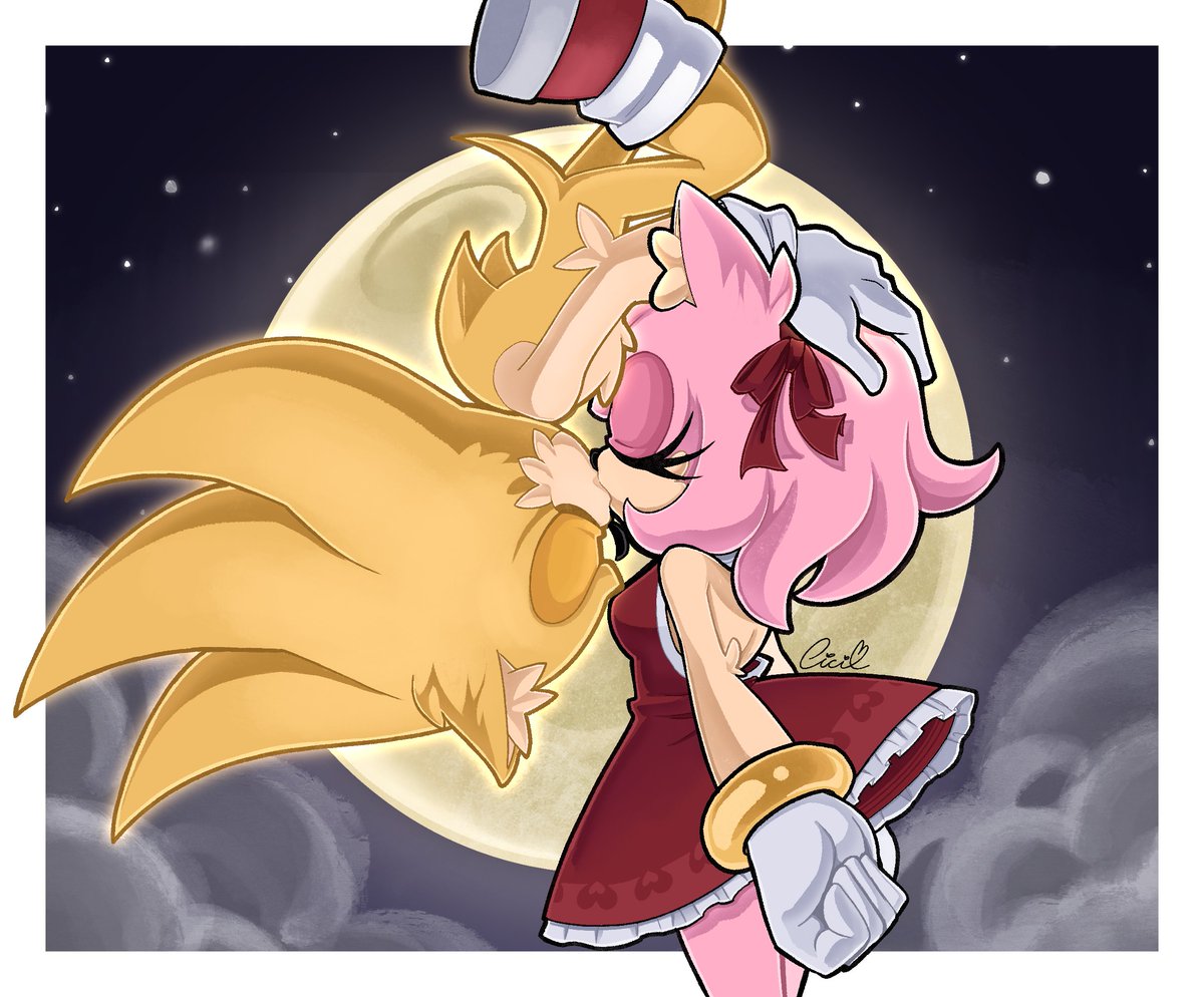 1Sonicracingfan's tweet photo. Kiss of Hero 💕
#Sonicart #SonicTheHedgehog #AmyRose #Sonamy https://t.co/OVLrN7MZ4t