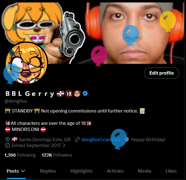 ＢＢＬ Ｇｅｒｒｙ 🇩🇴🔞🐶 tweet media