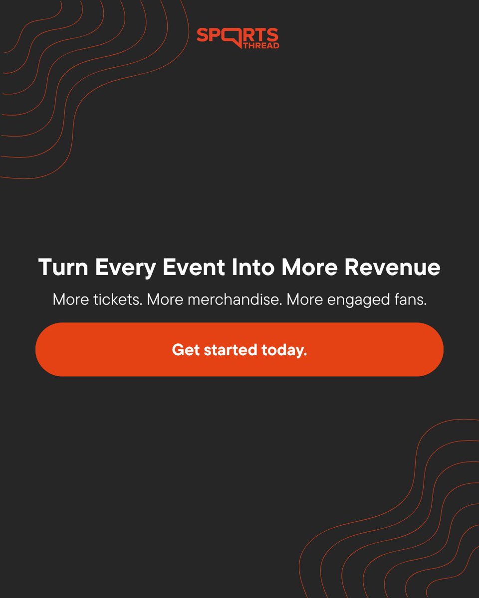sportsthread's tweet photo. Selling tickets is just the start.

🎟️ Promo Codes
📦 Season &amp; Bundle Packs
🛍️ Merchandise &amp; Add-Ons

More than ticketing. A revenue engine built for sports organizations. https://t.co/Ixc2KuUJcJ