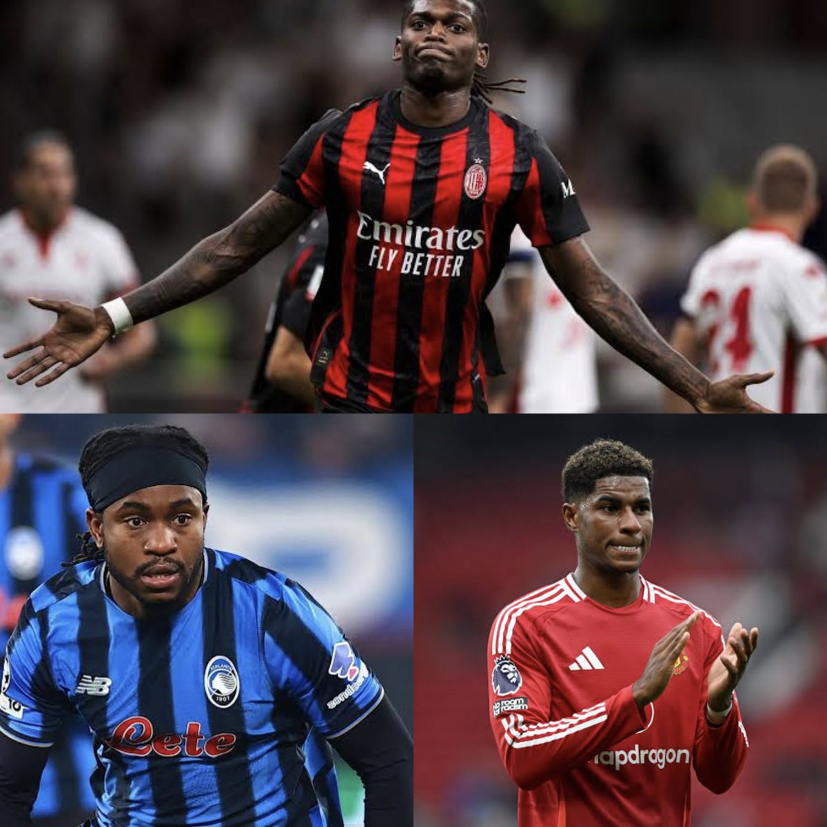 EltunHaber1's tweet photo. Leao, Lookman, Rashford. 

Bir hakkın var: Hangisini takımında görmek isterdin? https://t.co/yXqpMU1wb9