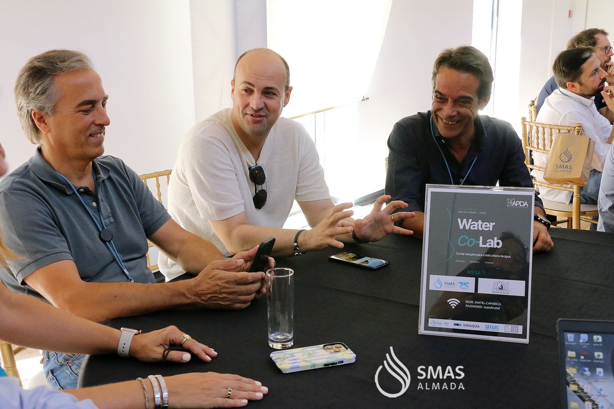 smasalmada's tweet photo. Arrancou hoje, em Almada, o #WaterCoLab 2026, uma iniciativa promovida pela #APDA.

Porque inovar hoje é garantir melhores serviços para o futuro.
 
 📷 Ana Malta e Patrícia Mestre (Tenda)
 
#smasalmada #APDA #watercolab https://t.co/vVtDA4axr4