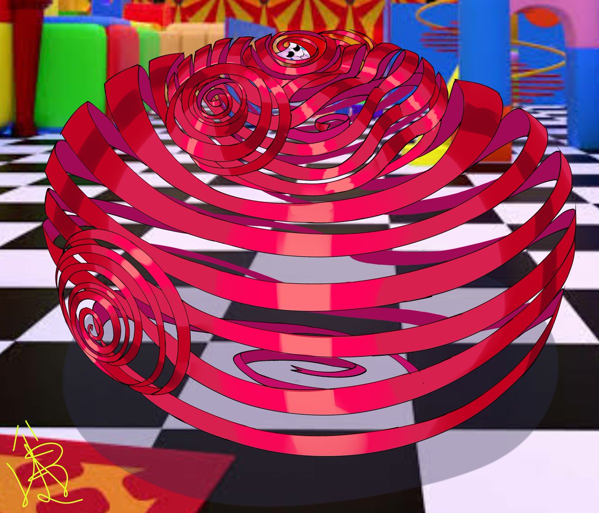 BVig_BValloon's tweet photo. I hadn't seen the amazing digital circus until about a week ago, so... this is my first inflated art of a tadc character that isn't larping 

(?) https://t.co/envklVHW4h
