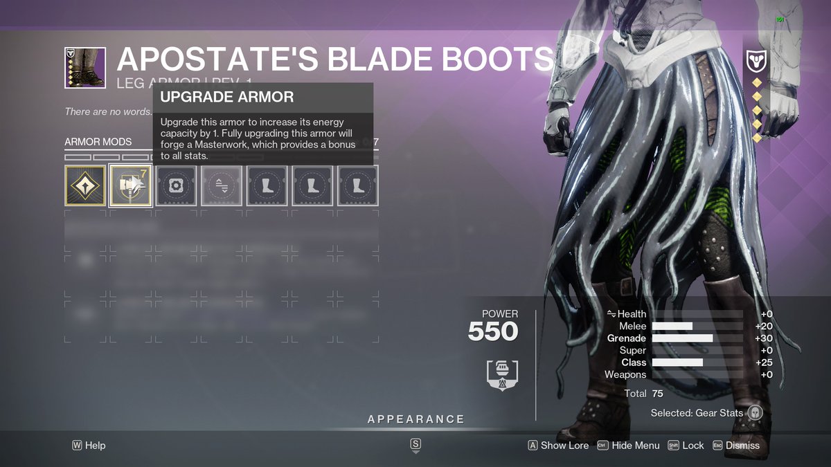 Luvalux22's tweet photo. Heyyy @Destiny2Team Pit of Heresy armor set seems to be dropping without the ability to upgrade to lvl 10 :( https://t.co/VZx9HPcfgb