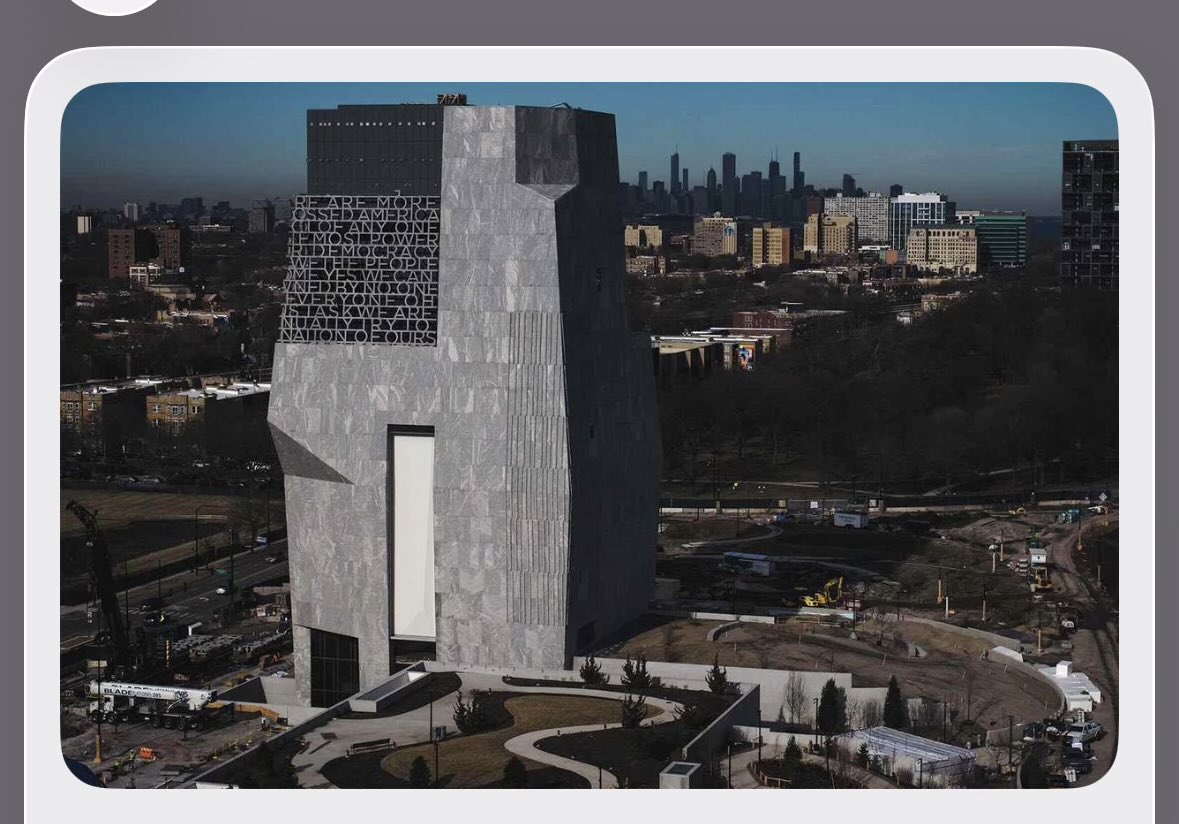 cvliss's tweet photo. @ABC The Obama Presidential Center looks like something out of the World War II era in Germany. It’s not attractive at all, I’m surprised the city approved it and wanted something that looked like that, it’s an eyesore! https://t.co/OhebPACG57