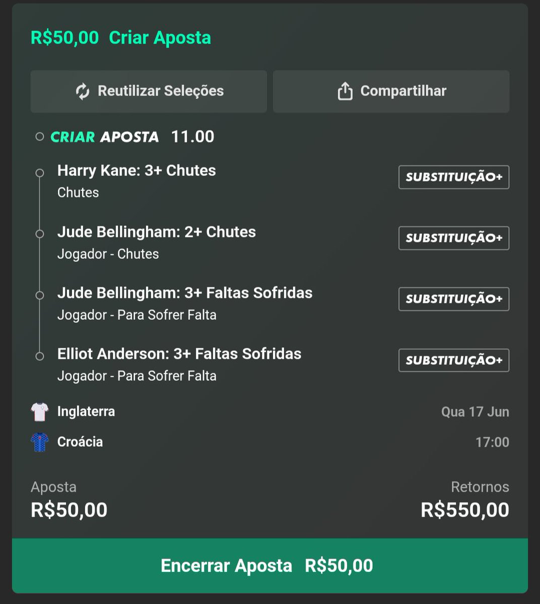 S7venTips's tweet photo. OUTRA ODD 11, AGORA PRO JOGO DA INGLATERRA E CROACIA 😮‍💨

QUEM VEM JUNTO?

@Playbook 🍀 https://t.co/KsougKywNe