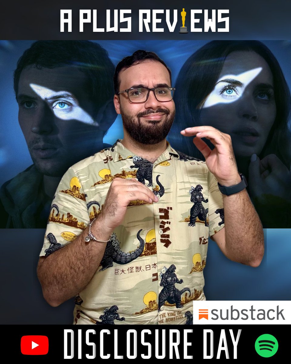 APlusReviews_'s tweet photo. 🛸 “Disclosure Day’ reseña disponible en Youtube, Spotify y Substack! 🛸

https://t.co/hSPrOUpgfv

#aplusreviews #DisclosureDay #podcast https://t.co/TrAkJOaUTE
