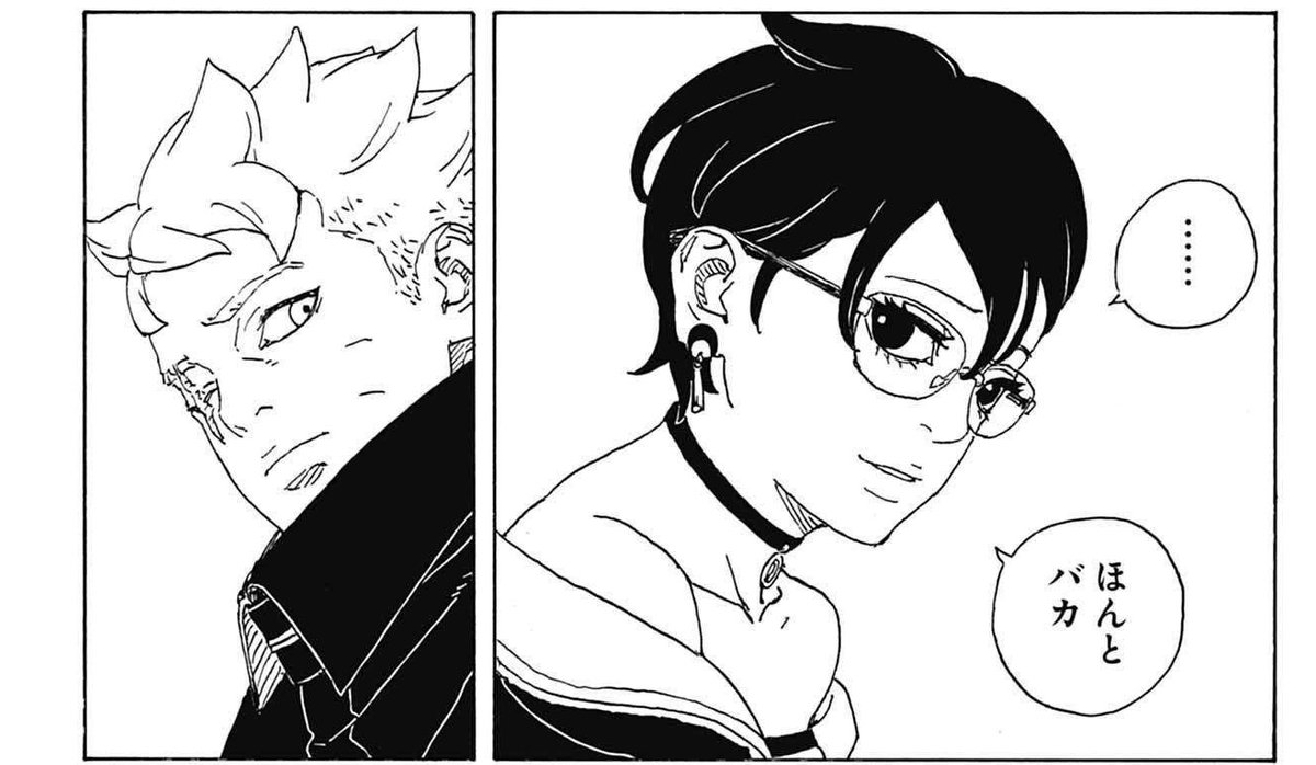 Karensplaces's tweet photo. 😓😨Boruto con un colapso nervioso por salada lastima

✨😏Boruto haciéndose el genial unos capítulos después y los feliz que está de verla. 

Solo ella puede sacar ese lado tierno y protector de el ✨🖤💛 #borusara #salada #boruto https://t.co/G4o5zfjLuI