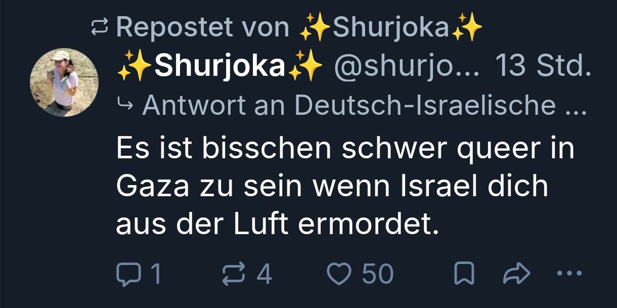 SolarGerm's tweet photo. Na klar doch #Shurjoka, na klar doch! Queers for Palestine hat sicher eine große Zukunft... 😉
#Israel
#Queer in #Palestine https://t.co/izhiHxeW9t