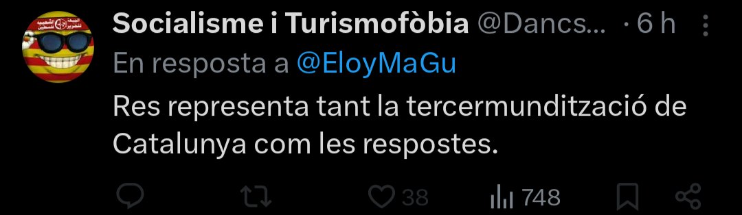 FelicianuAquell's tweet photo. A llàgrima viva amb aquesta puta penya que després d'una dècada aixecan-te el dit i titllant-te de racista ara es preocupen per la tercermundització de Catalunya.

btw, seguiran votant la mateixa merda de sempre. Solucionar problemes es una cosa que no va amb la wokada. https://t.co/Z0qbriBp87