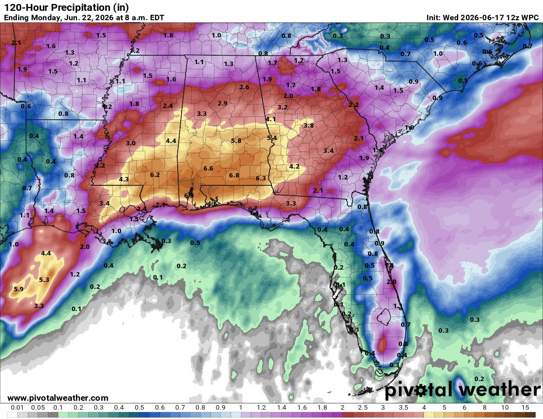 ARTHUR AND ALABAMA: Scattered storms continue mainly over South Alabama ...