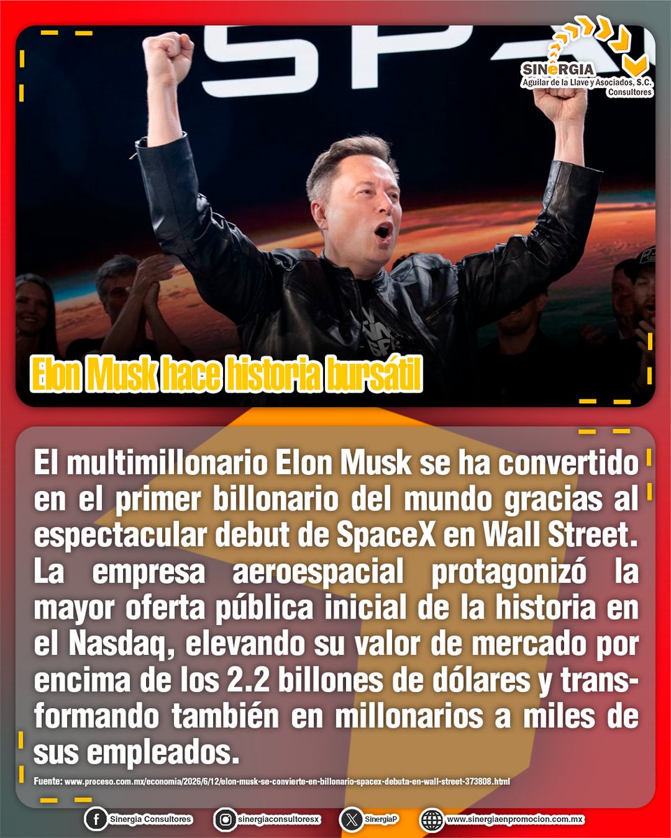 SinergiaP's tweet photo. #SpaceX #ElonMusk #WallStreet #Nasdaq #InnovacionEspacial https://t.co/U8Q3wNNTJT