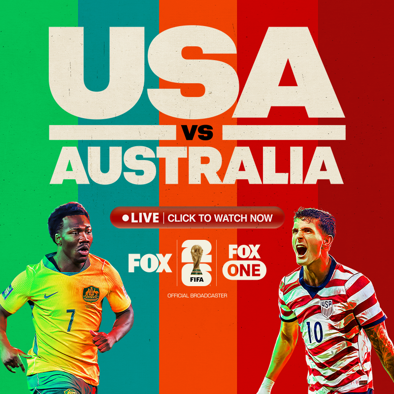FOXSports's tweet photo. @big_candy99 🚨 USA vs. Australia is LIVE. Watch now on FOX. Reply #unsubscribe to opt-out.