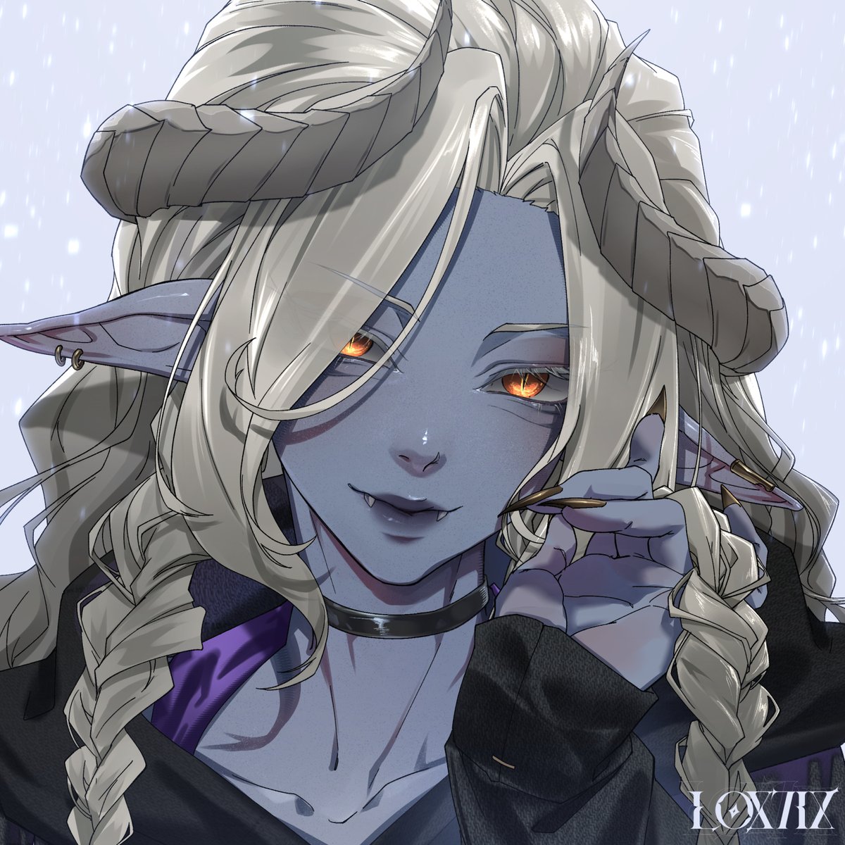loxtix's tweet photo. Another drawing for E. Sandpaper
This time it's their friend's OC
Thanks for having me illustrate for you guys! https://t.co/zHmzToXU5g
