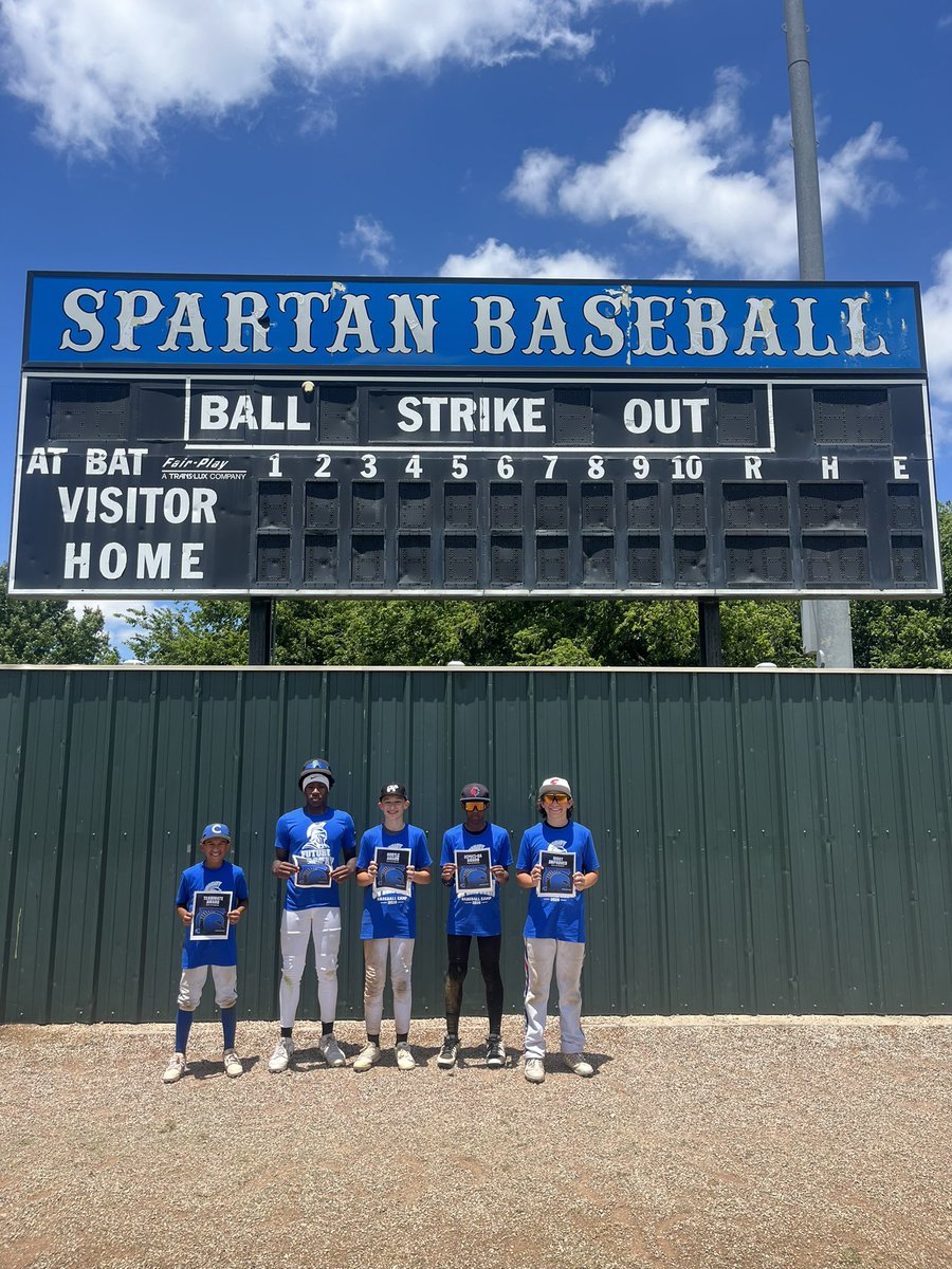 CHSSPARTANBASE1's tweet photo. ⚾️ Day 3 ⚾️

Awesome couple days of camp! Competed hard and grinded through the heat. Excited about the future of Spartan Baseball ⚾️ 

Thank you to our former and current Spartans for coming out and helping with camp! 

2(PEC)+BA

@BurlesonSports https://t.co/nBOJaCIM5x