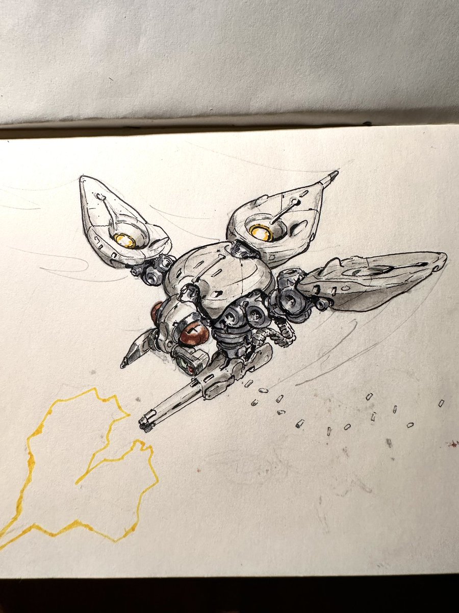 MichalKus3's tweet photo. Wasps can be very annoying! I imagine the ARC evolving over time. This is a 3 rotor setup. https://t.co/IybltwNVYB