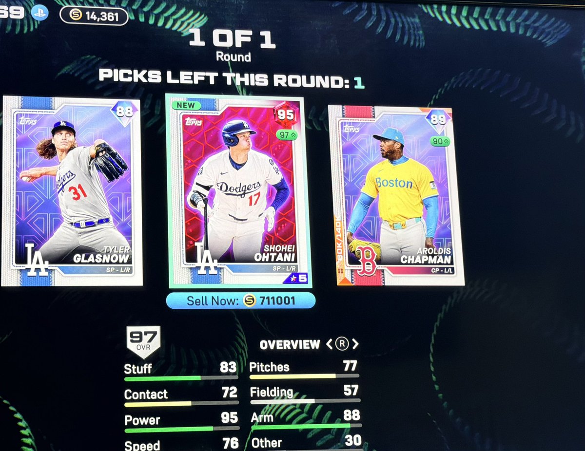 SDPADRESALLDAY's tweet photo. @MLBTheShow I dont care what anyone else says, im happy!  @MLBTheShow 🙌 finally got to finish my live series yesterday seriously didnt think i would ever get ohtani ! https://t.co/tdHdSjg7Yj