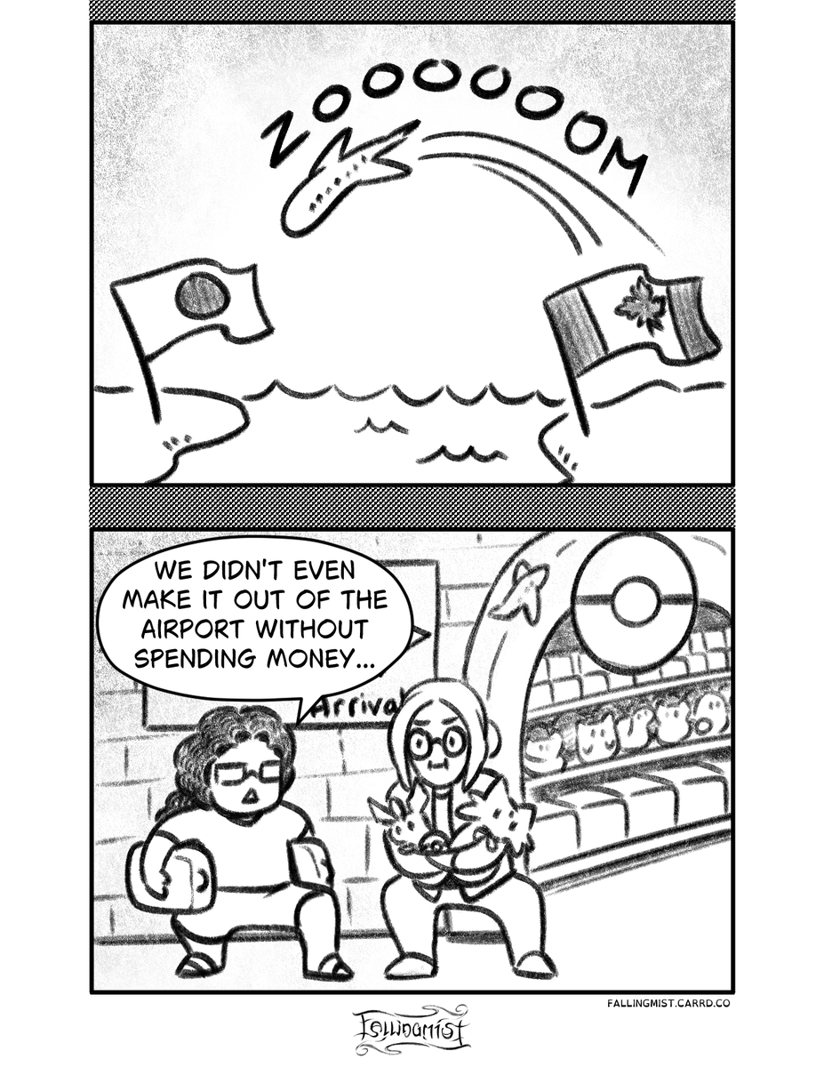 FallingMist_Art's tweet photo. Just a random singleton about our sudden trip to Japan last year. They knew what they were doing when they put that Pokemon Center in the airport..
---
Gaily Life # 18! My comic about my daily life of being gay-ly married.
Happy #Pride month 🏳️‍🌈 ! https://t.co/240IXEpn4m